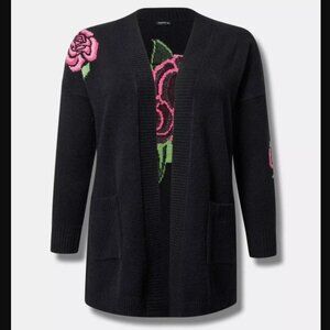 Torrid Open Front Drop Shoulder Cardigan